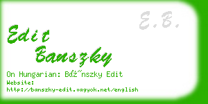 edit banszky business card